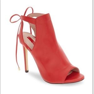 Red ankle stiletto